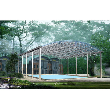 Large Span Construction Prefab Swimming Pool Space Frame Roof
